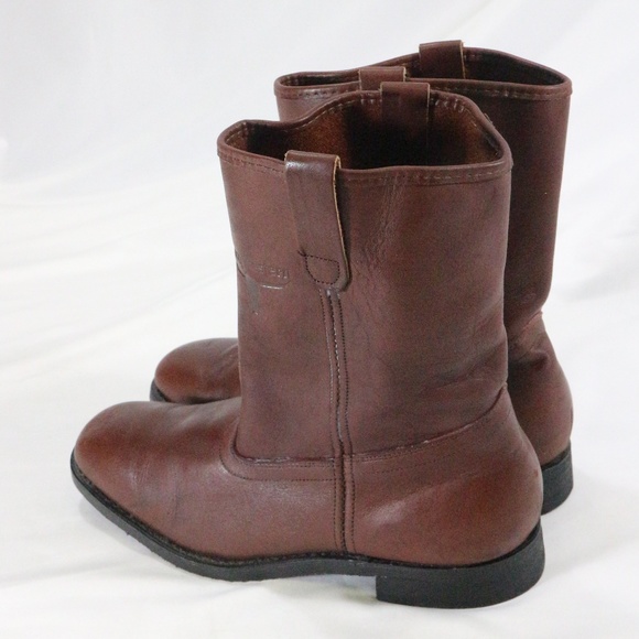 MASON WESTERN Mens Brown Cowboy Boots - Picture 5 of 8